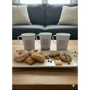 Tim Horton's Vtg "Always Fresh" Plastic Mugs English/French Set Of 3  No Lids